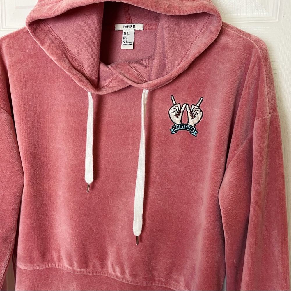 Forever 21 Solid Pullover Hoodie in Rose Pink - Picture 4 of 14